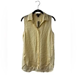 J. Crew Blouse collared business 100% silk